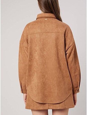 Surchemise femme en suedine 'deeluxe'