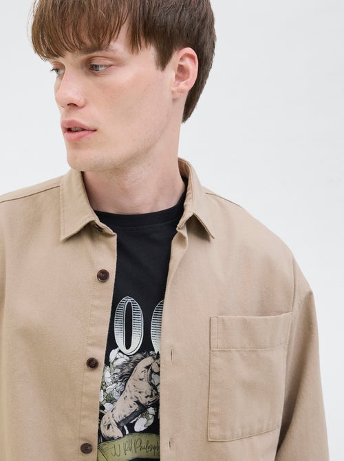 Surchemise 'JJ Rebel' relaxed fit en coton - Kiabi