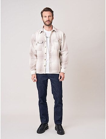Surchemise loose homme à carreaux 'deeluxe'