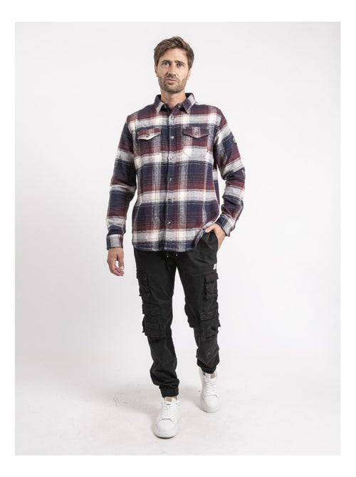 Surchemise manches longues carreaux TARECAGE - Kiabi