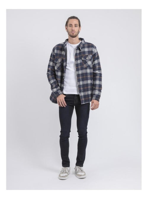 Surchemise manches longues carreaux TORANOL - Kiabi