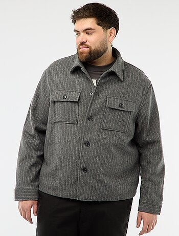 Surchemise ouverture boutonnée avec poches à rabat