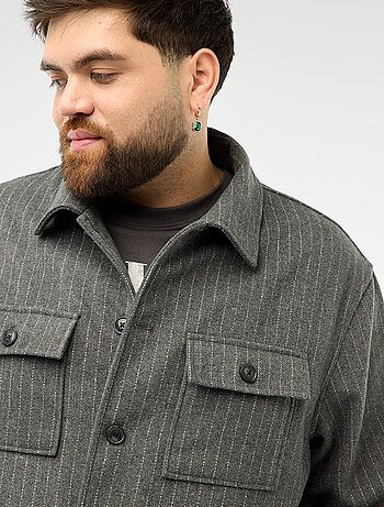 Surchemise ouverture boutonnée avec poches à rabat