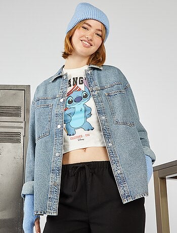 Surchemise oversize en jean