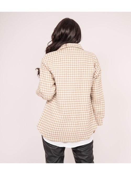 Surchemise pied de poule UVEL - Kiabi