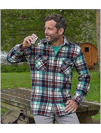Surchemise Polaire à Carreaux - ATLAS FOR MEN