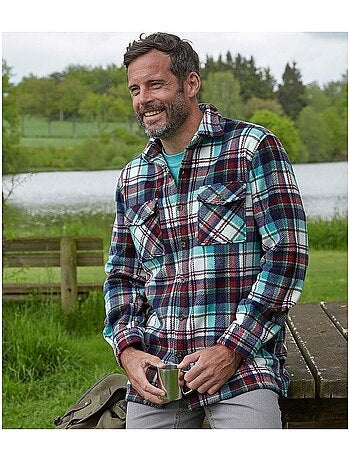 Surchemise Polaire à Carreaux - ATLAS FOR MEN