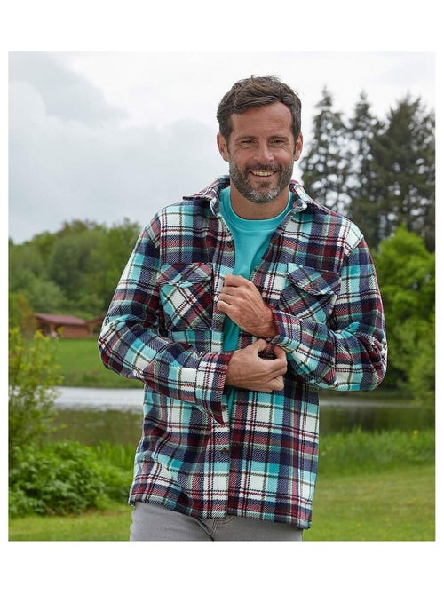Surchemise Polaire à Carreaux   - ATLAS FOR MEN - Kiabi
