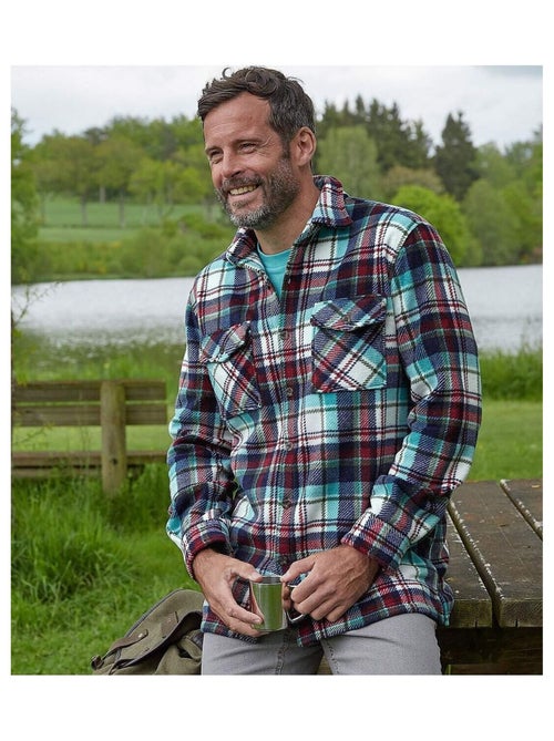 Surchemise Polaire à Carreaux   - ATLAS FOR MEN - Kiabi