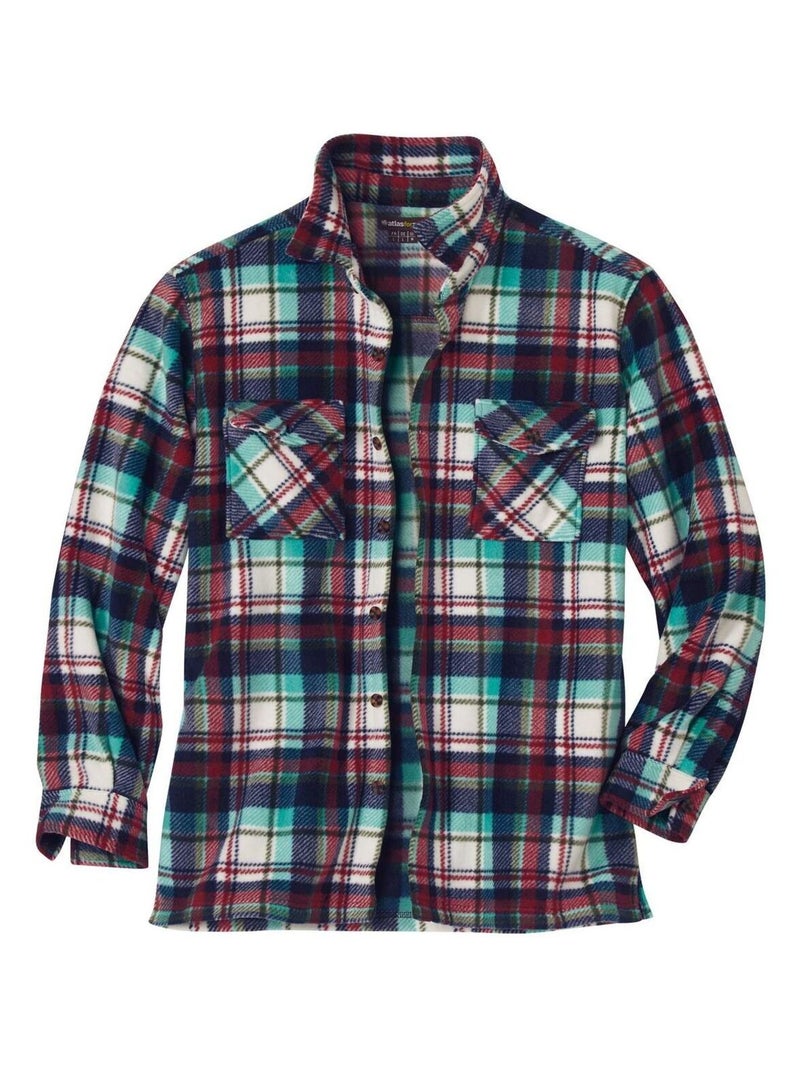 Surchemise Polaire à Carreaux  - Atlas For Men Multicolore - Kiabi
