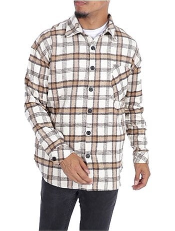 Surchemise polaire à carreaux Kebello