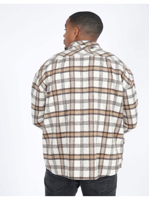 Surchemise polaire à carreaux Kebello - Kiabi