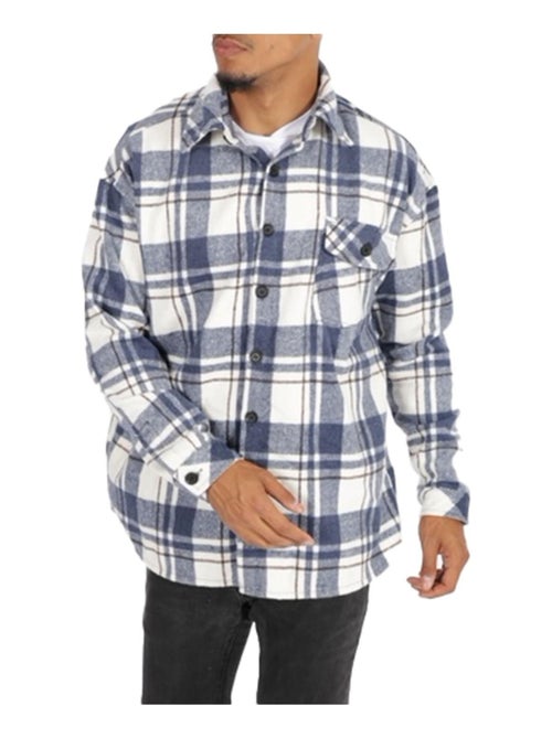 Surchemise polaire à carreaux Kebello - Kiabi