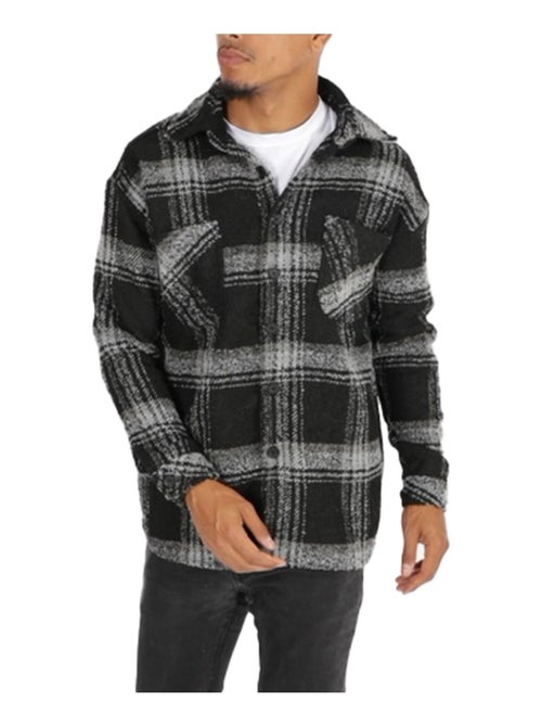 Surchemise polaire à carreaux Kebello - Kiabi