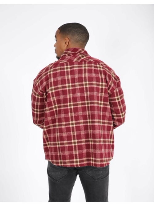 Surchemise polaire à carreaux Kebello - Kiabi