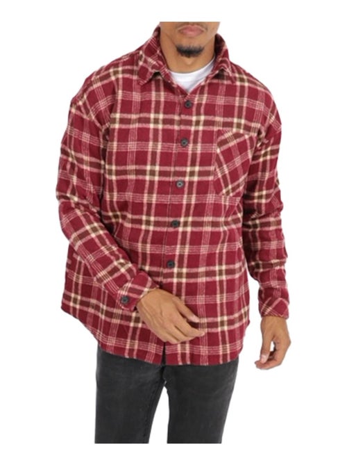 Surchemise polaire à carreaux Kebello - Kiabi