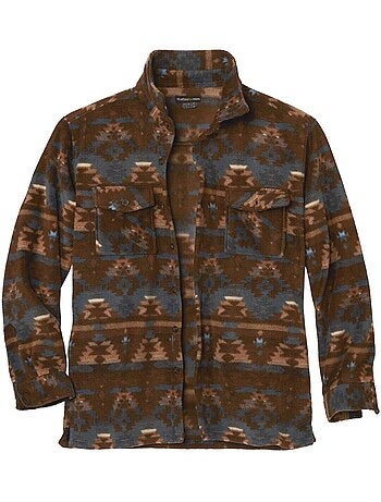 Surchemise Polaire Motifs Aztèques - ATLAS FOR MEN