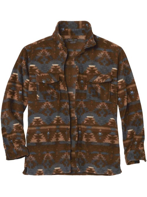 Surchemise Polaire Motifs Aztèques - ATLAS FOR MEN - Kiabi Surchemise Polaire Motifs Aztèques - ATLAS FOR MEN - Kiabi