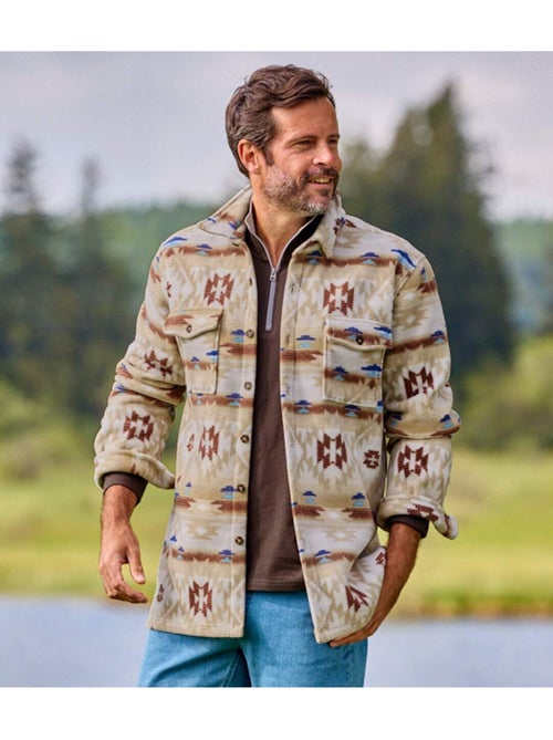 Surchemise Polaire Motifs Navajos - ATLAS FOR MEN - Kiabi Surchemise Polaire Motifs Navajos - ATLAS FOR MEN - Kiabi