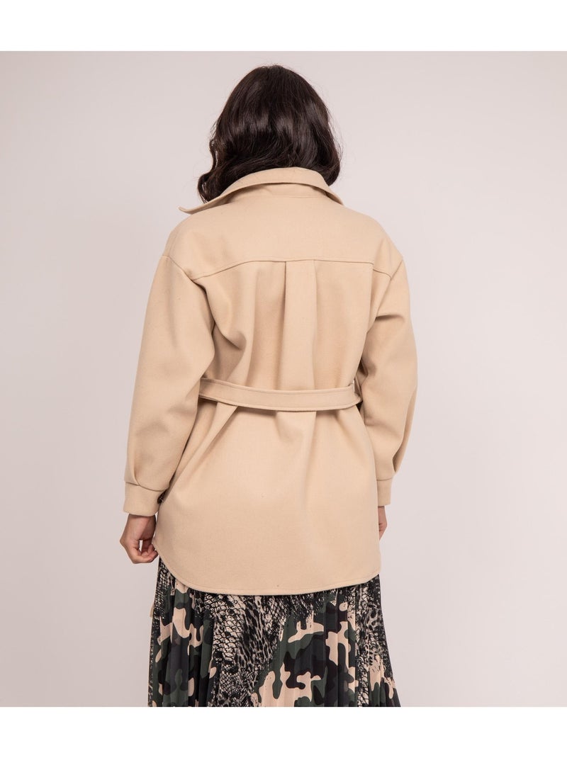 Surchemise UGENIE Beige - Kiabi