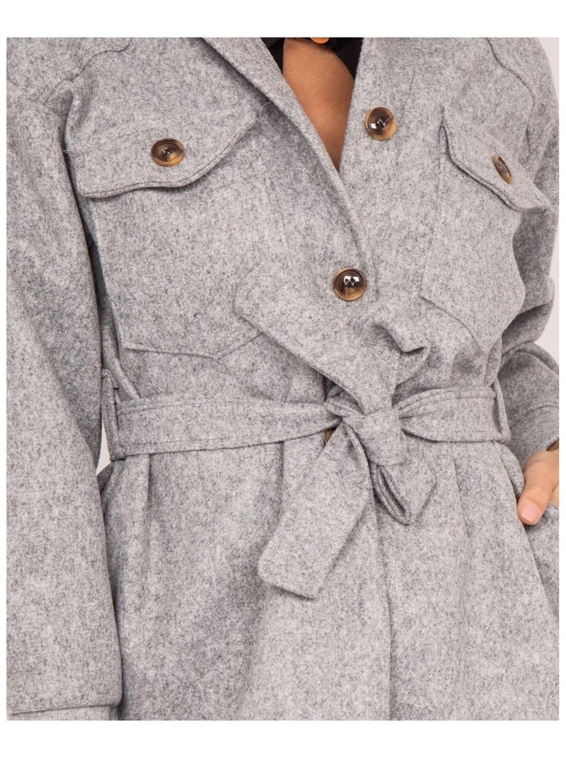 Surchemise UGENIE Gris chiné - Kiabi