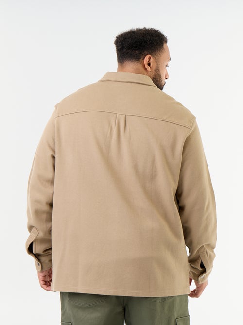 Surchemise unie en maille piquée - Kiabi Surchemise unie en maille piquée - Kiabi