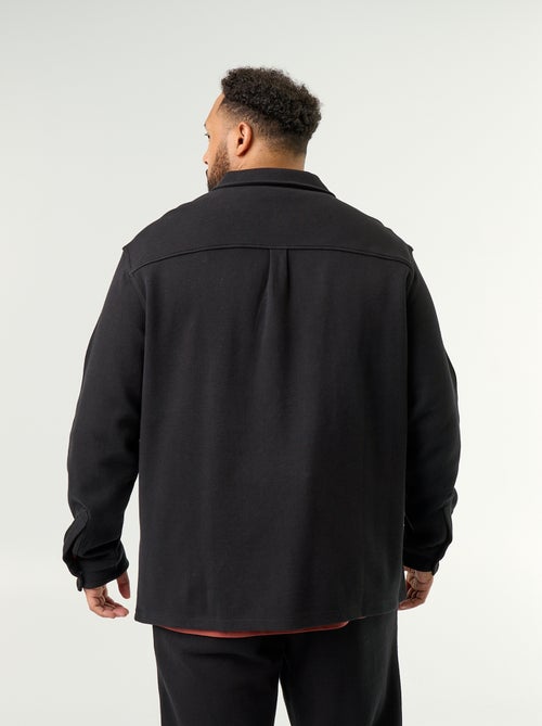 Surchemise unie en maille piquée - Kiabi Surchemise unie en maille piquée - Kiabi