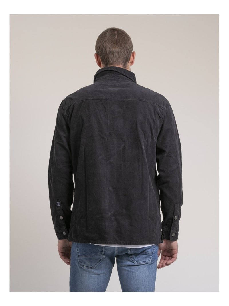 Surchemise velours TUDROY Noir - Kiabi