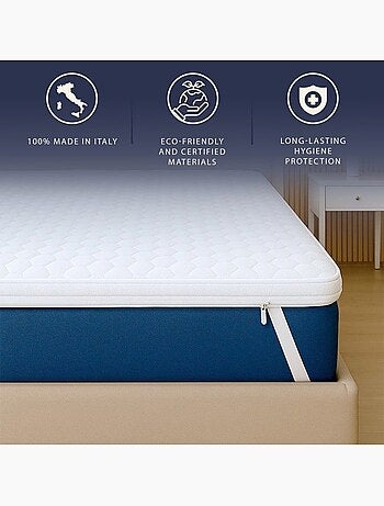 Surmatelas - the white stone - mémoire de forme 5 cm - hypoallergénique