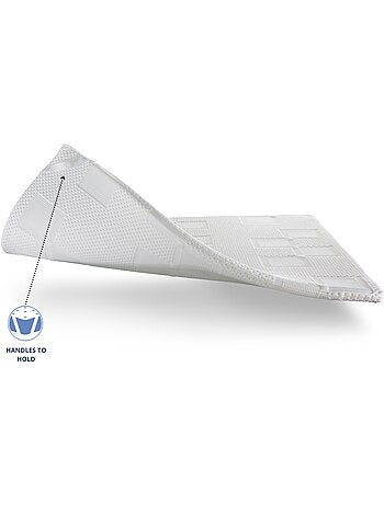 Surmatelas 90x190 MOON Épaisseur 5 cm Mousse HR Respirante et adaptable