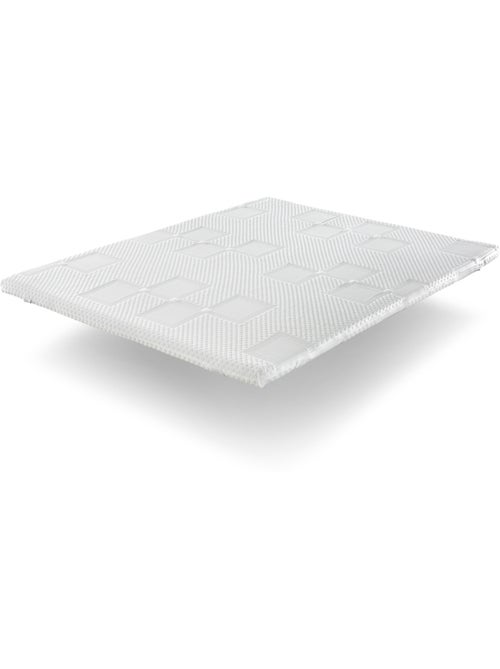Surmatelas 90x190 MOON Épaisseur 5 cm Mousse HR Respirante et adaptable - Kiabi