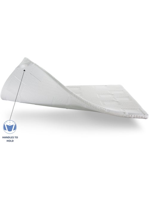 Surmatelas 90x190 MOON Épaisseur 5 cm Mousse HR Respirante et adaptable - Kiabi