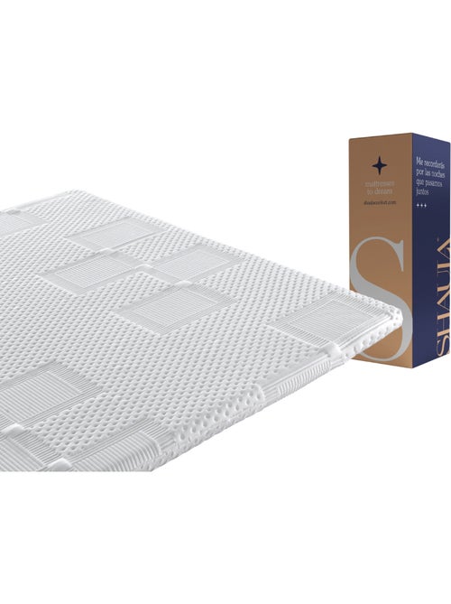 Surmatelas 90x190 MOON Épaisseur 5 cm Mousse HR Respirante et adaptable - Kiabi