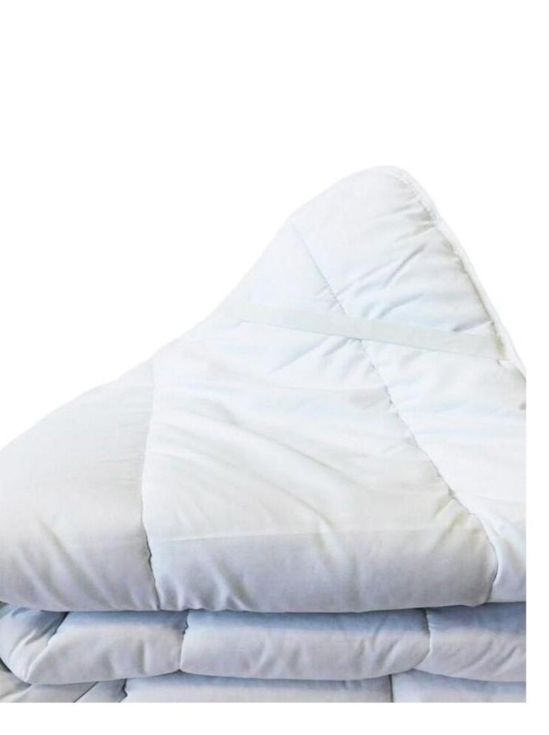 Surmatelas blanc à bouillir 90x190 cm microfibre Blanc - Kiabi