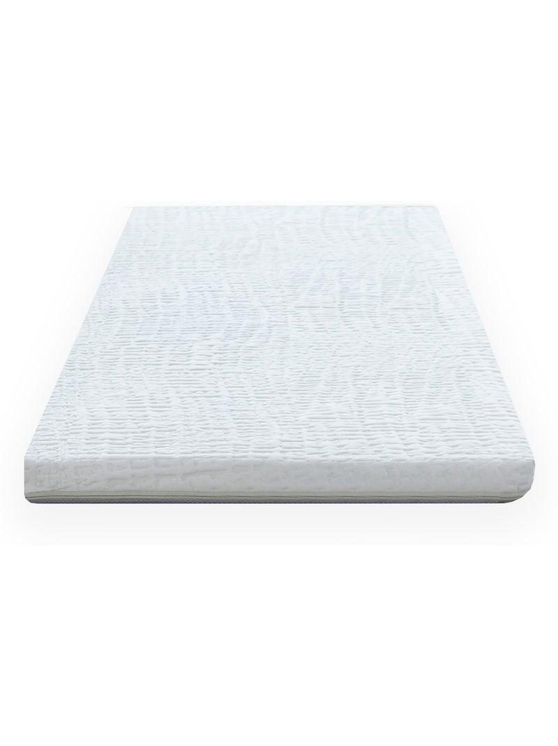 Surmatelas déhoussable Latex 60 kg 3 zones de confort Blanc - Kiabi