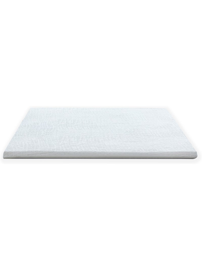 Surmatelas déhoussable mousse à mémoire de forme Blanc - Kiabi