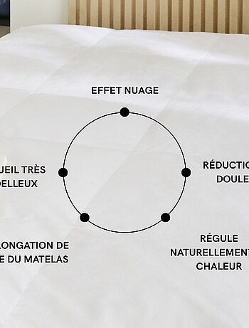 Surmatelas duvet et plumes de canard rêve