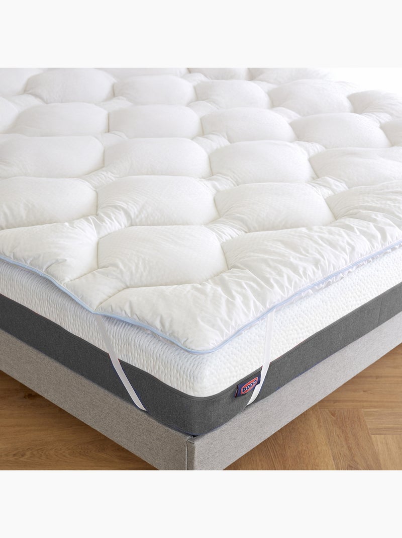 Surmatelas Effet Fraîcheur réversible - DODO Blanc - Kiabi