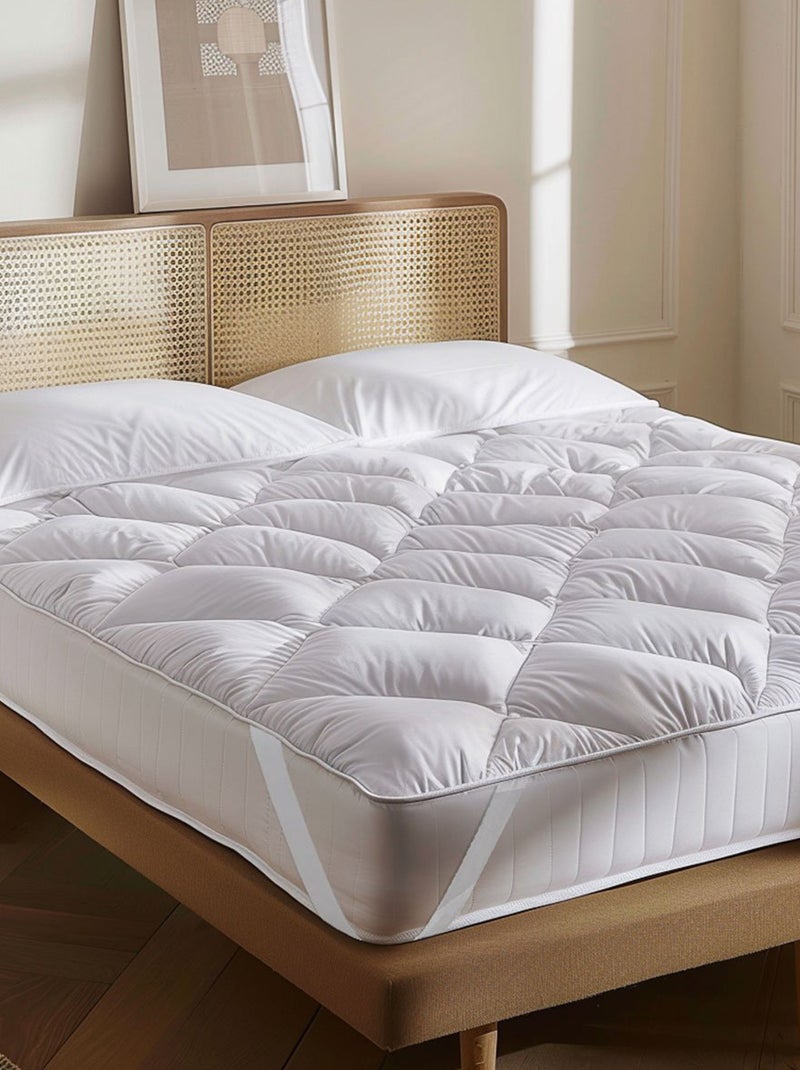 Surmatelas élastiqué TENDER Blanc - Kiabi