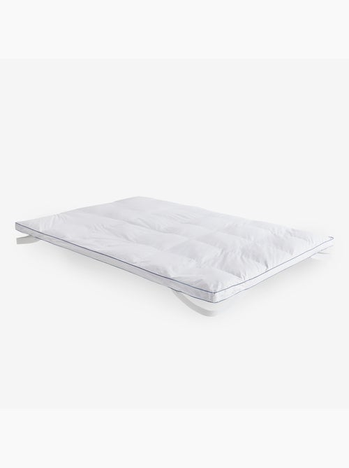 Surmatelas en Duvet Naturel 5 cm Housse 100% Coton - Kiabi