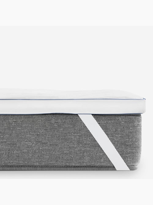 Surmatelas en Duvet Naturel 5 cm Housse 100% Coton - Kiabi