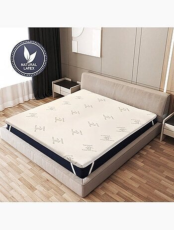 Surmatelas en latex - the white stone - tissu en bambou - déhoussable