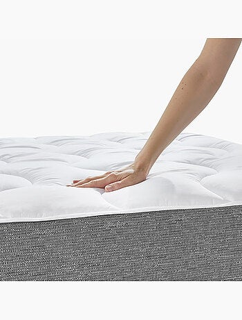Surmatelas en Microfibre 3cm Housse 100% Coton et Respirante