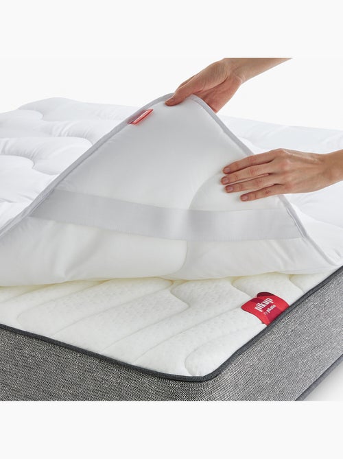 Surmatelas en Microfibre 3cm Housse 100% Coton et Respirante - Kiabi