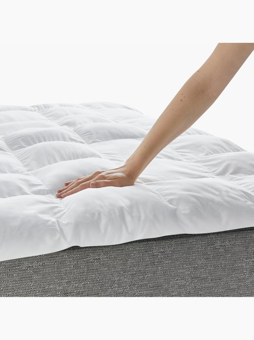 Surmatelas en Microfibre 5cm Anti-allergique et Respirant - Kiabi Surmatelas en Microfibre 5cm Anti-allergique et Respirant - Kiabi