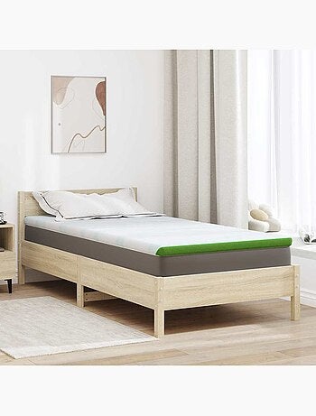 Surmatelas en mousse à mémoire de forme housse jacquard - vidaxl