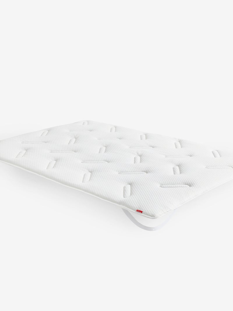 Surmatelas en visco et fibre respirante Blanc - Kiabi
