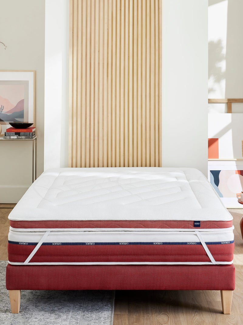 Surmatelas latex ferme Crépuscule Blanc - Kiabi