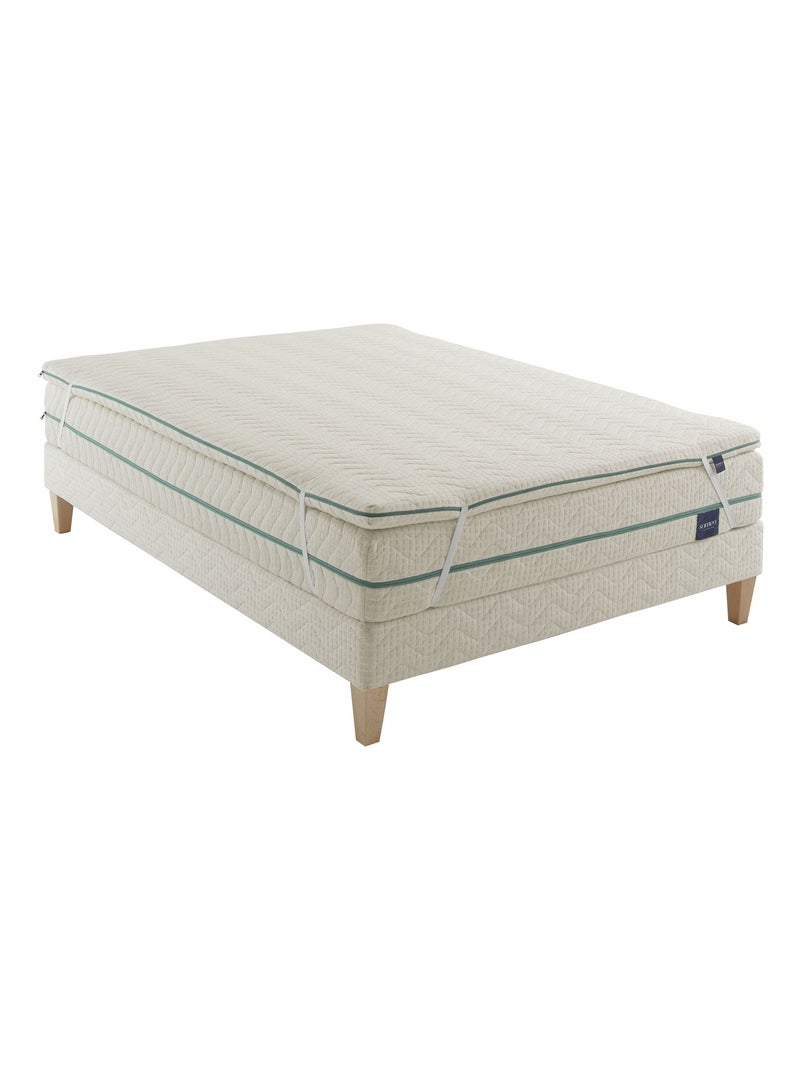 Surmatelas latex naturel Aube Ecru - Kiabi