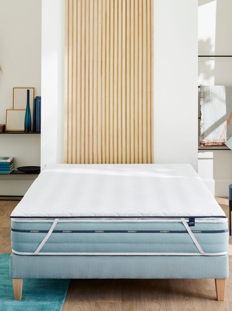 Surmatelas mémoire de forme 5 cm Songe Blanc - Kiabi